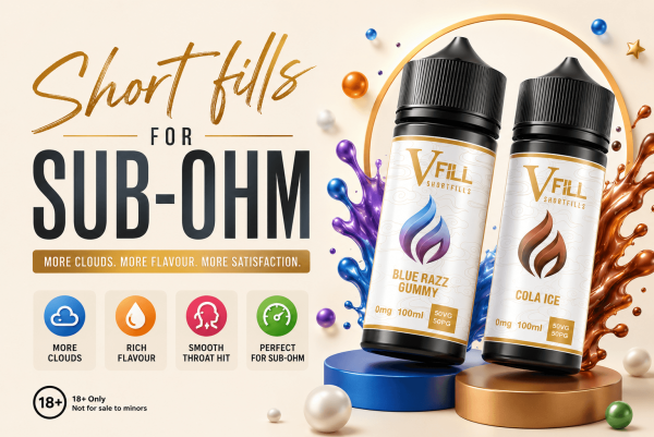 100ml Shortfills Better for Sub-Ohm Vaping