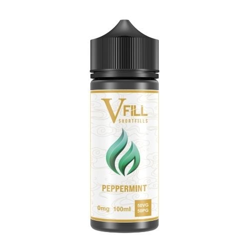 Peppermint V Fill 100Ml Shortfill E-Liquid Bottle 50Vg 50Pg