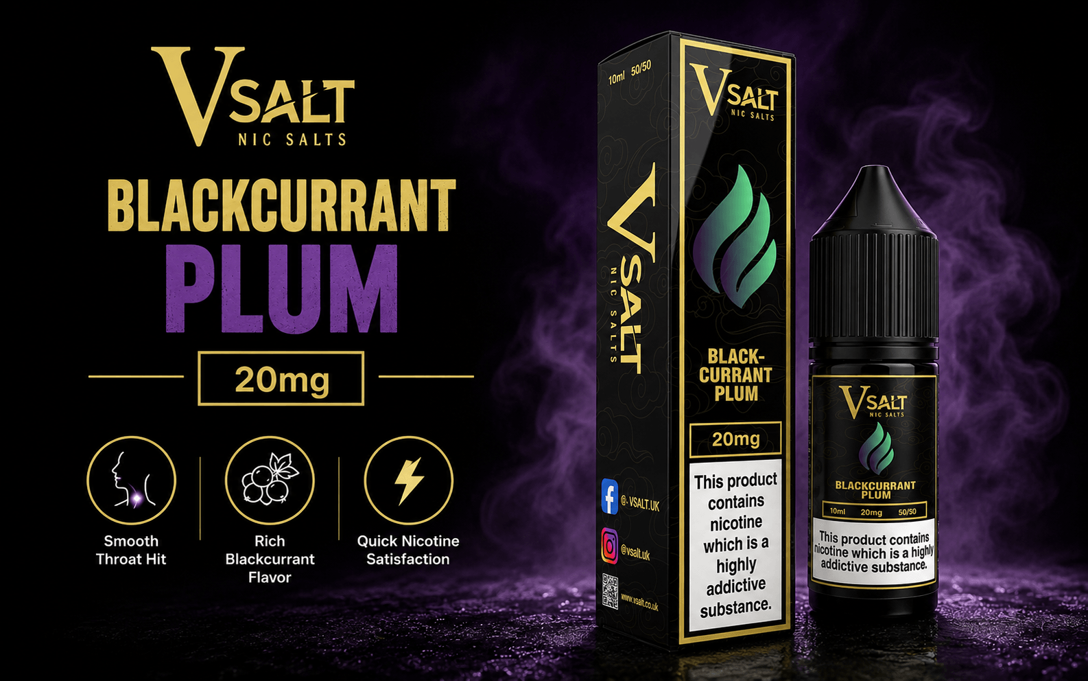 Blackcurrant Plum Nic Salt
